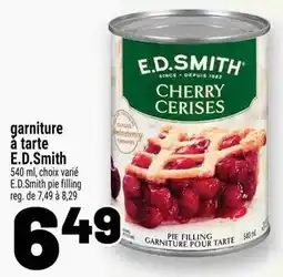 Metro garniture à tarte E.D.Smith offer