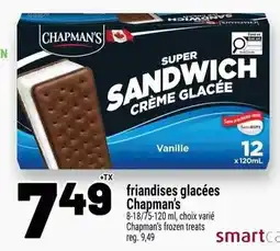 Metro friandises glacées Chapman's offer