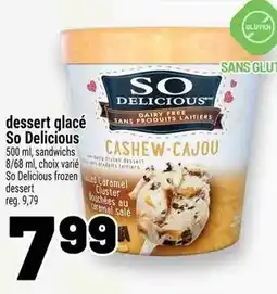 Metro dessert glacé So Delicious offer