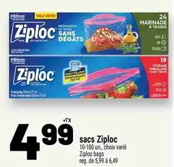 Metro sacs Ziploc offer