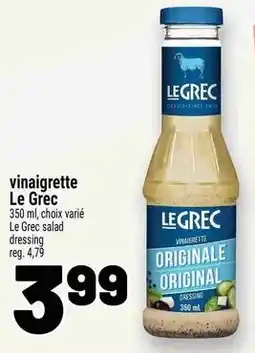 Metro Vinaigrette le grec offer