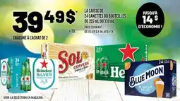 Metro La caisse de 24 canettes ou bouteilles de 355 ml ou 330 ml offer