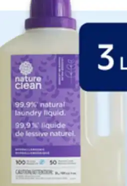 Walmart Nature Clean liquid laundry detergent offer