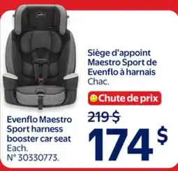 Walmart Evenflo Maestro Sport harness booster car seat offer