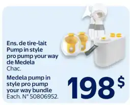 Walmart Medela pump in style pro pump your way bundle offer