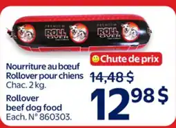 Walmart Rollover beef dog food offer
