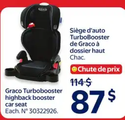 Walmart Graco Turbobooster highback booster car seat offer