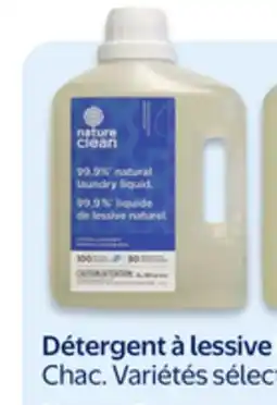 Walmart Nature Clean liquid laundry detergent offer