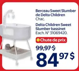 Walmart Delta Children Sweet Slumber bassinet offer
