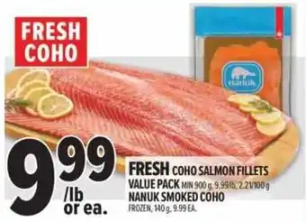 Metro Fresh coho salmon fillets offer