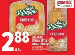 Metro Villaggio italian style bread or buns offer