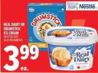 Real dairy or drumstick ice cream