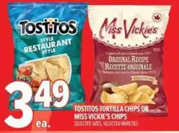 Metro Tostitos tortilla chips or miss vickie's chips offer