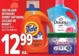 Metro Tide or gain detergent, downy softeners, cascade or bounty offer