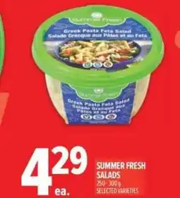 Metro Summer fresh salads offer