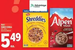 Metro Post family cereal offer