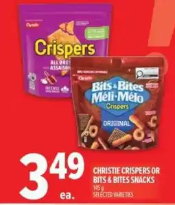 Metro Christie crispers or bits&bites snacks offer