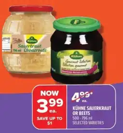 Metro Kühne sauerkraut or beets offer