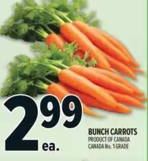 Metro Bunch carrots offer