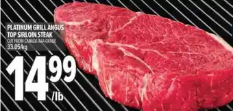 Metro Platinum grill angus top sirloin steak offer