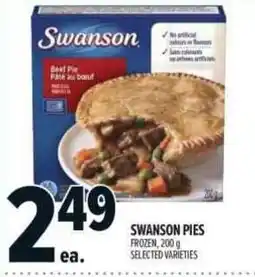 Metro Swanson pies offer