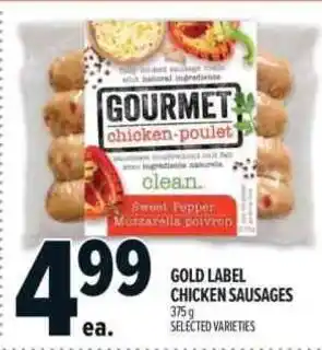 Metro Gold label chicken sausages offer