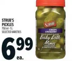 Metro Strub's pickles offer