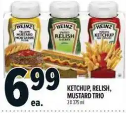 Metro Ketchup, relish, mustard trio offer