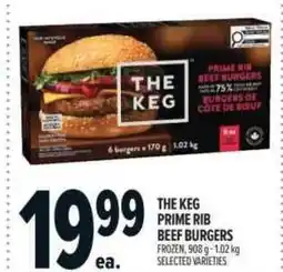 Metro The keg prime rib beef burgers offer