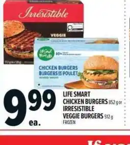 Metro Life smart chicken burgers or irresistible veggie burgers offer