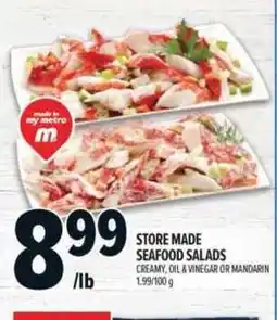 Metro Store made seafood salads offer
