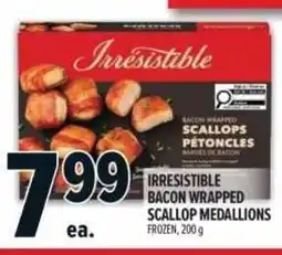 Metro Irresistible bacon wrapped scallop medallions frozen offer