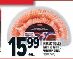 Metro Irresistibles pacific white shrimp ring frozen offer