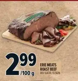 Metro Erie meats roast beef deli sliced offer