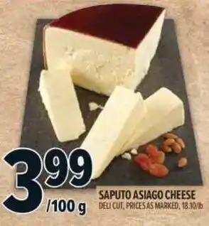 Metro Saputo asiago cheese offer