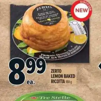 Metro Zerto lemon baked ricotta offer
