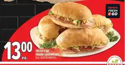 Metro Fresh 2 go panini sandwiches offer