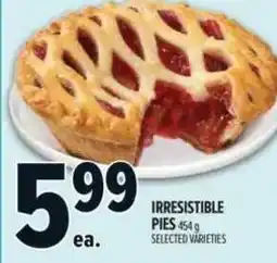 Metro Irresistible pies offer