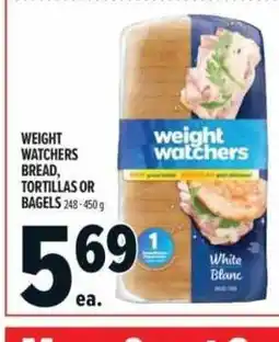 Metro Weight watchers bread, tortillas or bagels offer