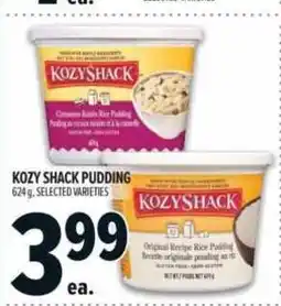 Metro Kozy shack pudding offer