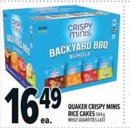 Metro Quaker crispy minis rice cakes offer