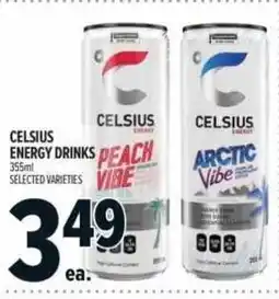 Metro Celsius energy drinks offer