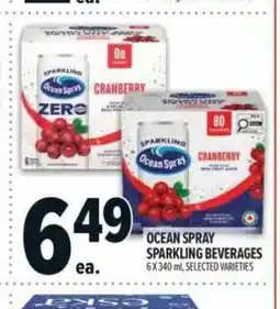 Metro Ocean spray sparkling beverages offer
