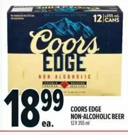 Metro Coors edge non-alcoholic beer offer