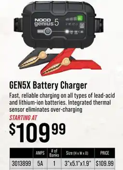 Cabela's NOCO GEN5X Battery Charger offer