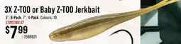Cabela's Strike King 3X Z-TOO or Baby Z-TOO Jerkbait offer