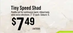 Cabela's Bass Pro Shops Tiny Speed Shad offer