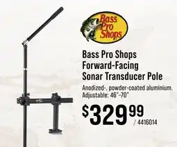 Cabela's Bass Pro Shops Forward-Facing Sonar Transducer Pole offer