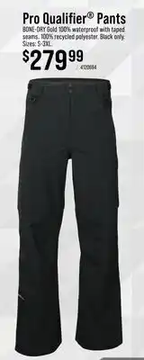 Cabela's Pro Qualifier Pants offer