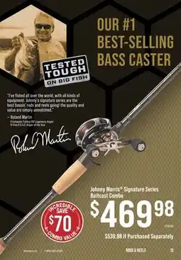 Cabela's Johnny Morris Signature Series Baitcast Combo offer